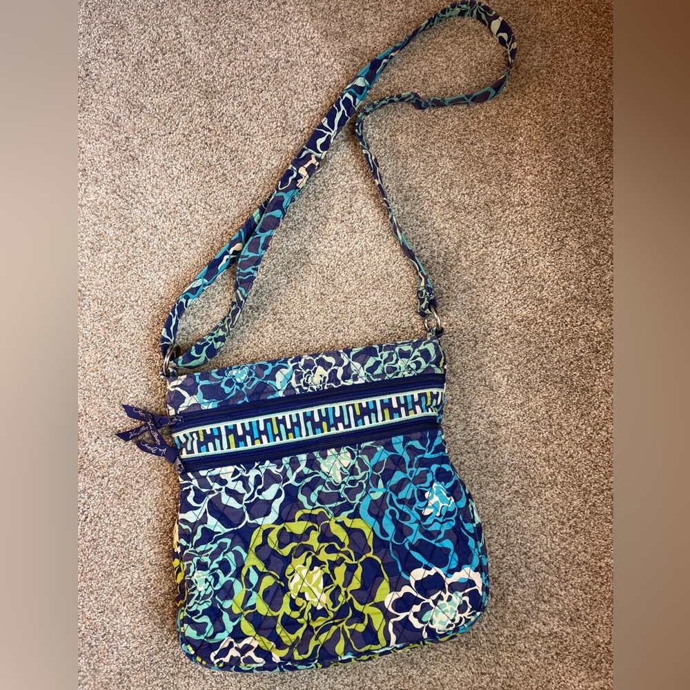 Vera Bradley Triple Zip Hipster “Katalina Blue”